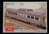 TCG Trading Card 53 Vista Dome Coach Burlington Lines Railroad Train Passenger