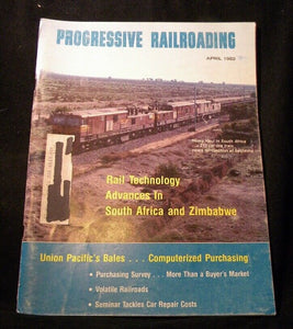 Progressive Railroading 1982 April UP Bales South Africa Zimbabwe rail technolog