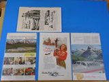 Ads Canadian Pacific Railroad Lot #6 Advertisements from various magazines