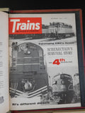 Trains Magazine in a Trains wire binder 1965 12 issues