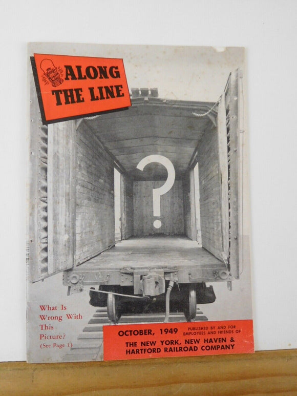 Along the Line 1949 October New York New Haven & Hartford Employee Magazine