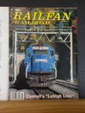 Railfan & Railroad Magazine 1995 November Conrail Lehigh Line LV Steam era