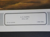 Renaissance Lithographic Print H.H. Huerta Still Life 20X24 inches