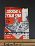 Model Trains 1956 December Sidewalk Hedge Highway grade crossing Detail Track pl