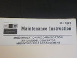 EMD Maintenance Instructions MI 9623 Rev A May 1978 AR10 model generator mountin