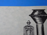Print Double End Tank Locomotive Pen Drawing Copy 26 x 10