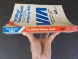 Official Railway Guide 1985 June July North American Travel Edition sc