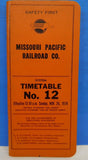 Missouri Pacific Railroad Employee Timetable #12 System 1978 Nov 26