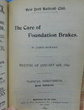 New York Railroad Club 1891-3 Copyright 1891 Hard Cover front cover loose,