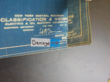 Blueprint Chart New York Central RR Classification & Weights Electric & Oil Ele