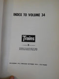 Trains Magazine Bound Volume 34 Nov 1973 - Oct 1974