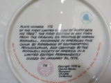 Plate Norman Rockwell Scotty Gets his Tree Christmas Tree PLATE p0982