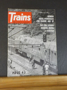 Trains Magazine 1961 October German diesel-hydraulics D&RGW SP