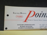 EMD Pointers 1961 May 19 Auxiliary generator and blower mounting E8 E9 locomotiv