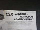 Upper Canada Railway Society Newsletter #459 January 1988 CSX Windsor-St. Thomas