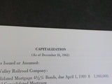 Lehigh Valley Railroad Annual Report 1962 109th Report soft cover stapled