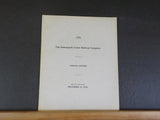 Indianapolis Union Railway Company Annual Report 1926 Fold out map