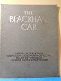 Blackhall Car Light Weight Noiseless Street Car of Advanced Design 1927 SC