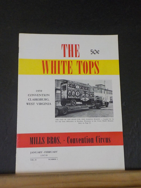 White Tops Circus Magazine 1959 January February European Circuses Displaying St