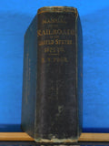 Poor's Manual of Railroads 1875-76 Maps History rolling stock more