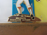 Jaycees Maryland Jim Palmer In Uniform With Baseball Bat On Brown Base  PIN