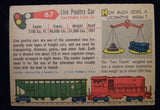 TCG Trading Card 67 Live Poultry Car Live Poultry Transportation  Train Railroad