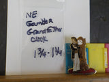 Jaycees Nebraska Gambler In Gray Pants & Black Coat Standing Next To clock  PIN