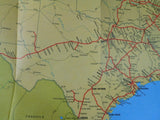 Map Union Pacific Railroad 1984 UP United States Map