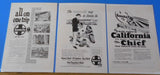 Ads Santa Fe Railway Lot #13 Advertisements from various magazines (10)