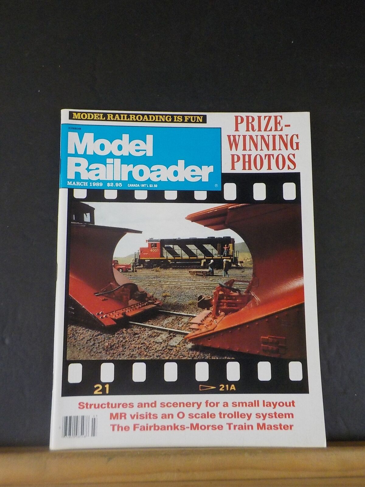 Model Railroader Magazine 1989 March Structures Scenery small layout F ...