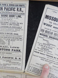 Map ABC Pathfinder Railway Guide Map Eastern Division Oct 1887