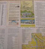 Map PTC Street and & Transit Map of Philadelphia Transportation Company #17 1960