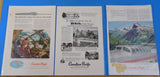 Ads Canadian Pacific Railroad Lot #8 Advertisements from various magazines