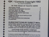 Pacific News #243 1982 November Amtrak West British Columbia Tumbler Ridge Elect