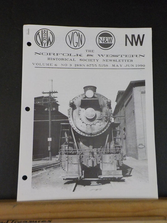 Norfolk and Western Historical Society Newsletter 1990 May June  Stapled
