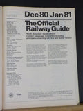 Official Railway Guide 1980 Dec / Jan 81 North American travel edition