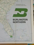 Map Burlington Northern US map  Folded Date unknown Form # 22060