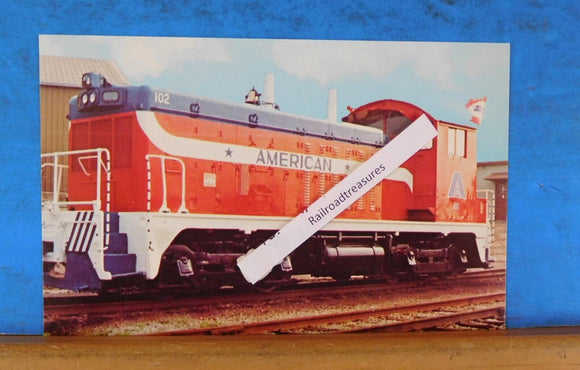 Postcard American Cast Iron Pipe Company locomotive Unit Number 102