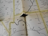 Chicago Burlington & Quincy Railroad Company Annual Report 1923 Fold out map Dam
