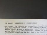 Wabash Flag Vol 4 #5 Winter 1981 published April 1982 reflections on a noble rai