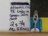 Jaycees New Jersey Atlantic City ’78 Ms. Illinois in Green Swimsuit  PIN