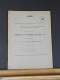 Norfolk and Western Railway Annual Report 35th Year ended December 31 1930  MAP