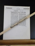 Conrail News Clip Lot of 8 1985 August Various issues