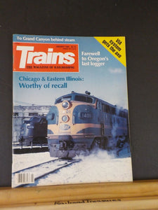 Trains Magazine 1990 January C&EI Oregon's last logger Via System gets the axe