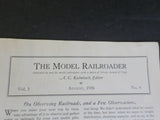 Model Railroader Magazine 1936 August Freelance locomotives Street car plans C&N