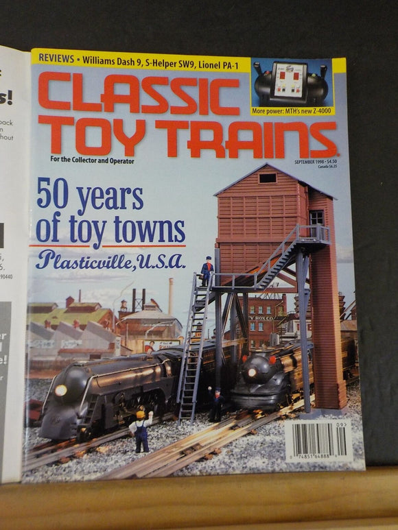Classic Toy Trains 1998 September 50 years of toy towns Plasticville USA