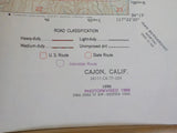 Map Cajon Quadrangle California San Bernardino Co. Topographic Map 1956