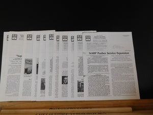 News from the National Association of Railroad Passengers 1991 COMPLETE YEAR Lot