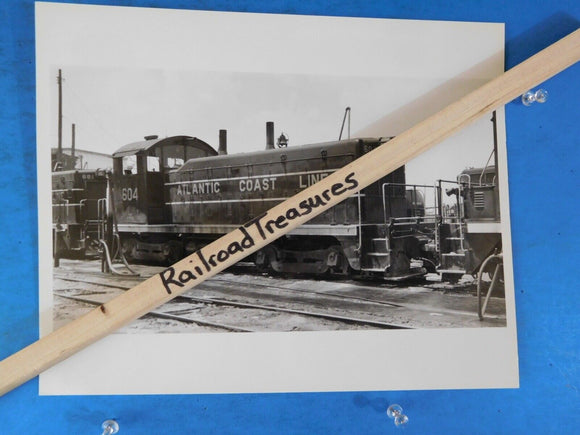 Photo Atlantic Coast Line Railroad Locomotive #604  8 X 10 B&W