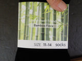 Men's bamboo socks 5 pair Size 11-14 Black